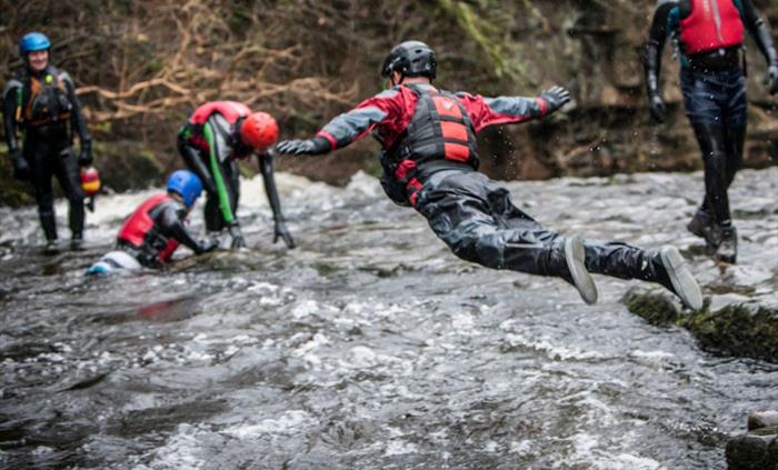 Canyoning and Gorge walking group activity break